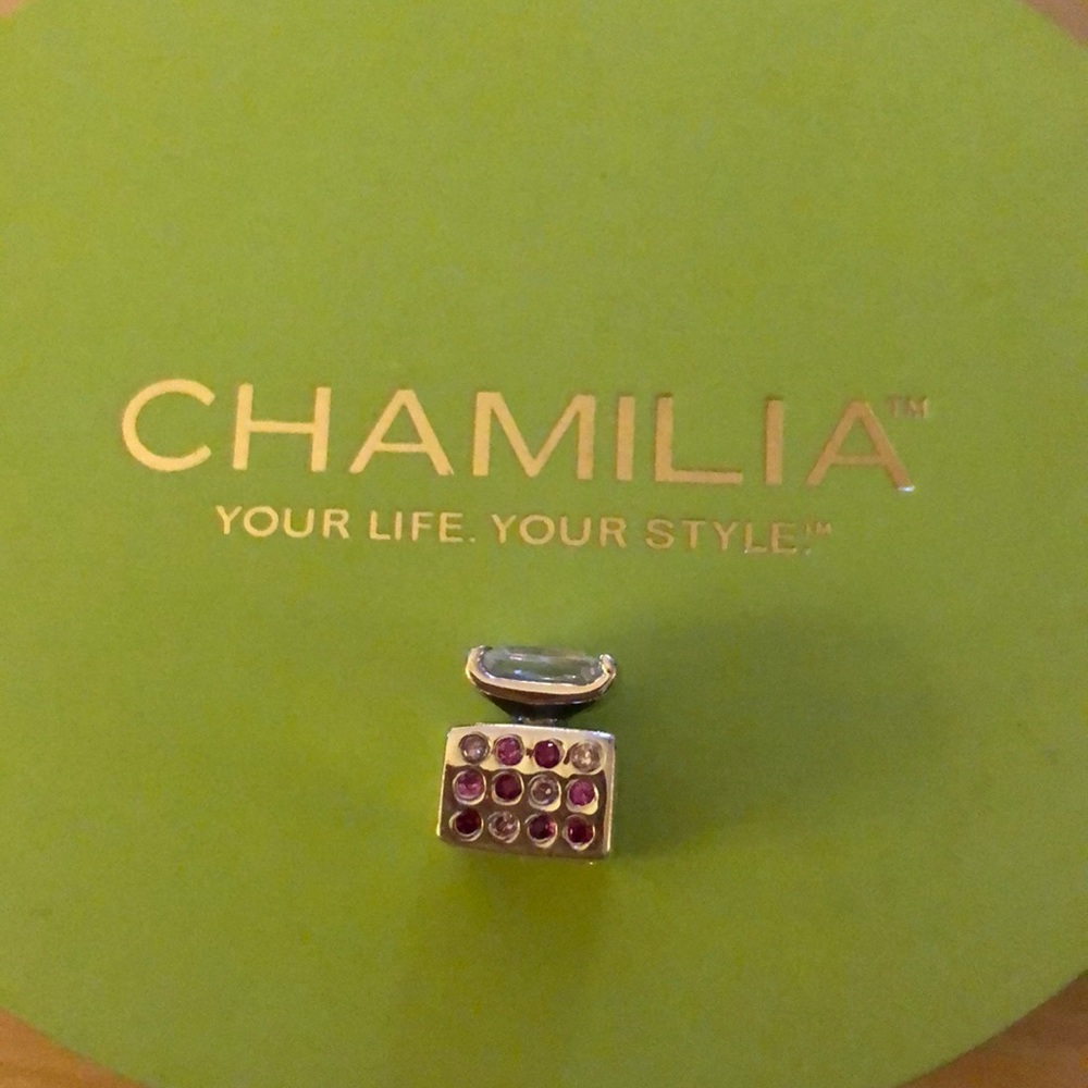 Beautiful Chamilia 925 pink perfume bottle charm
